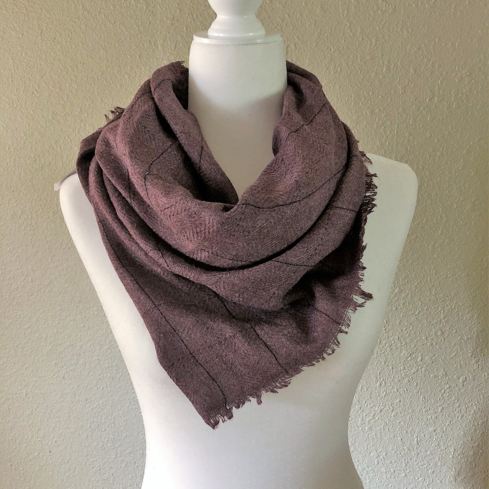 Girly Nadina Window Pane Oblong Scarf